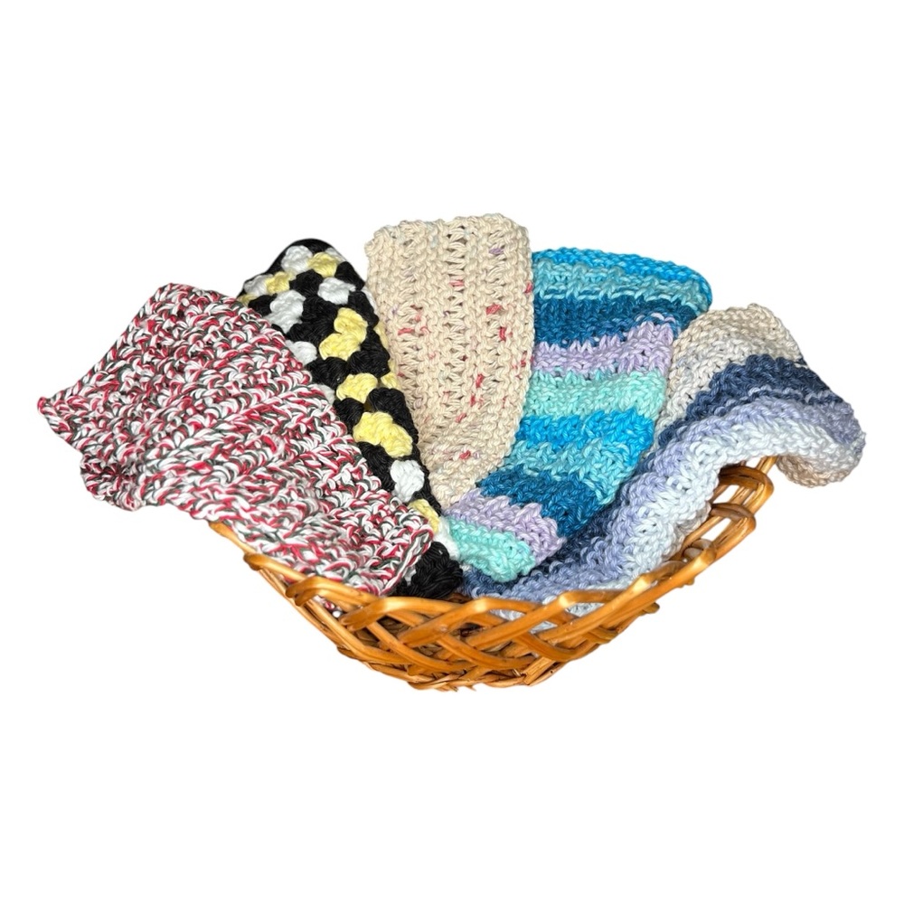 HANDMADE Knitted Reusable Multi Purpose Dishcloths